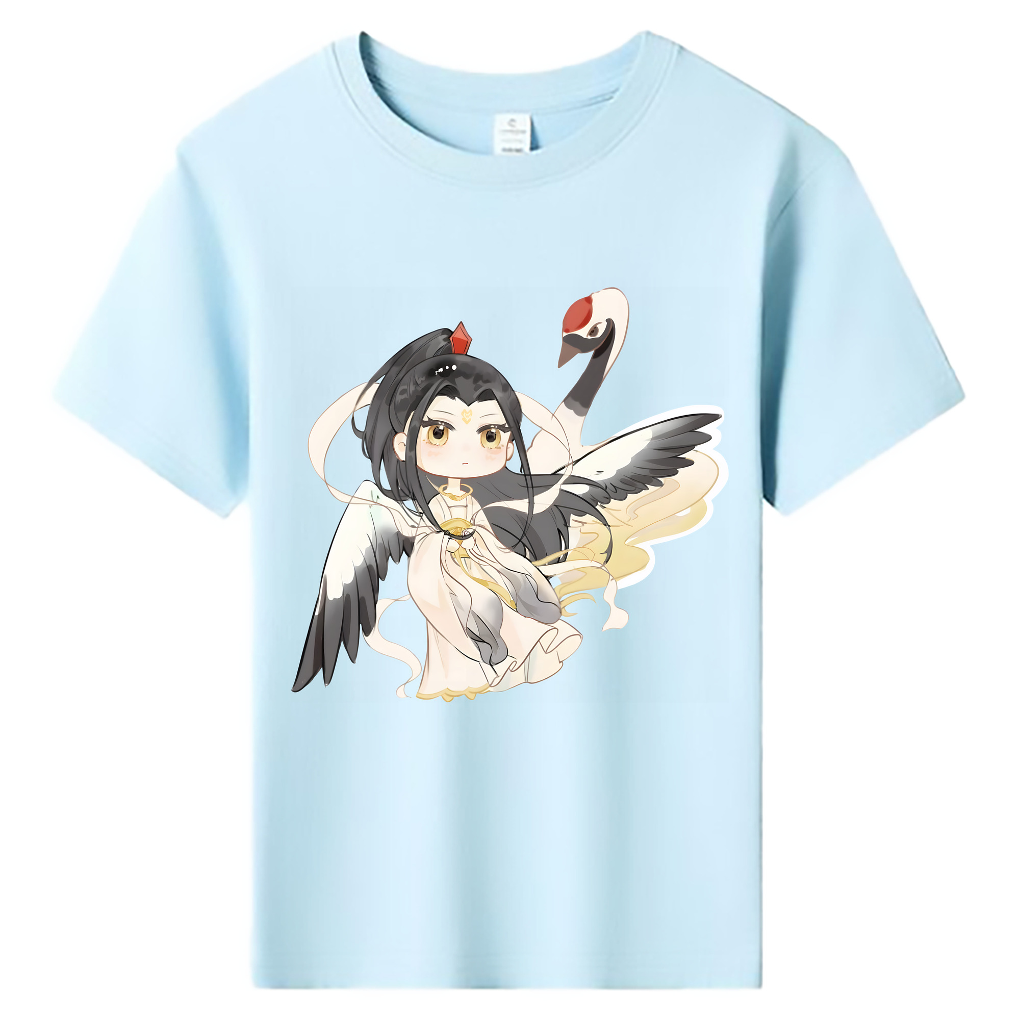 （画像用） Ne Zha 2 ナタ 魔童の大暴れ 綿100％キッズTシャツ（フロントプリント）